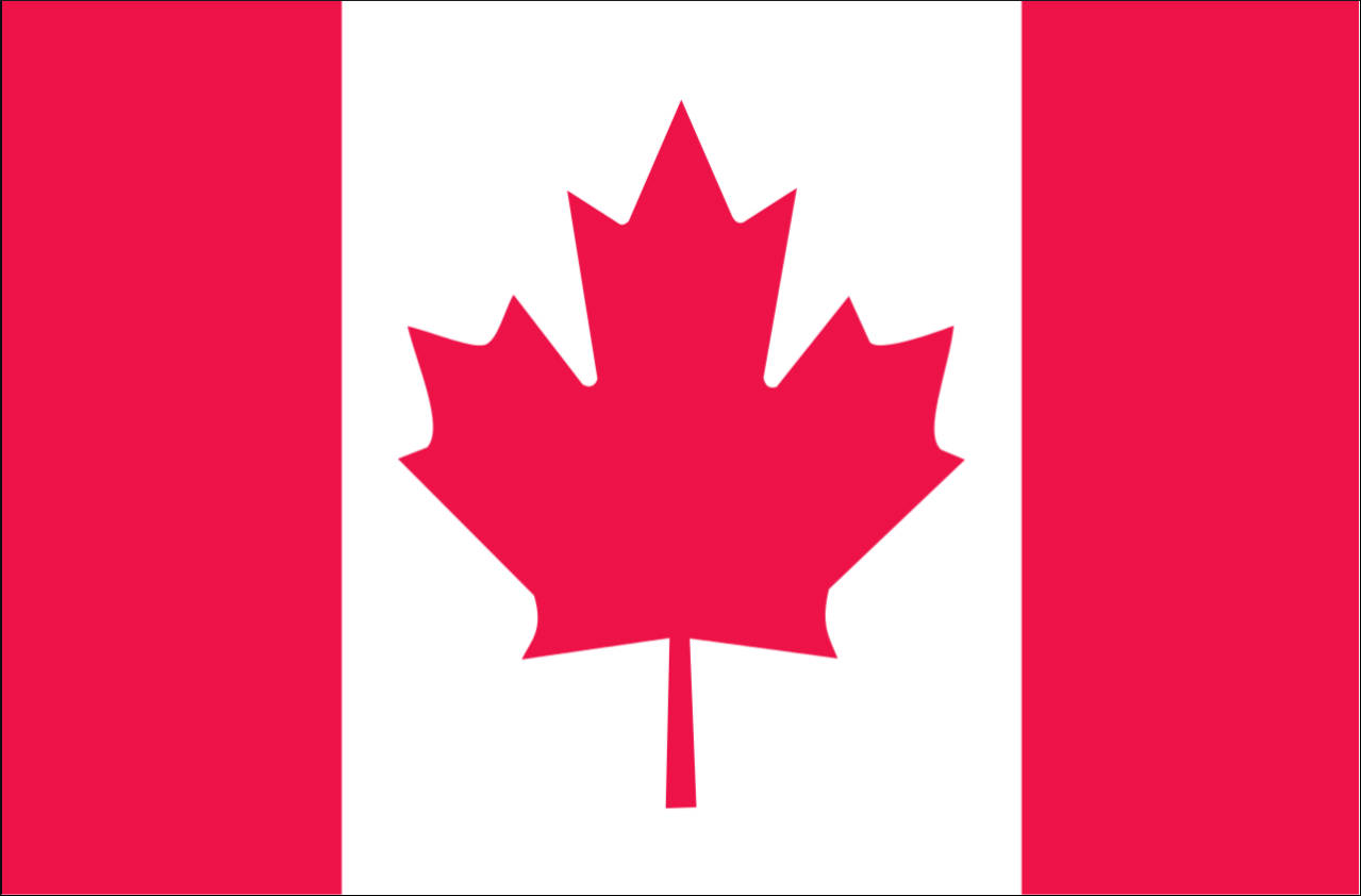 Flagge Kanada 160 g/m² Querformat