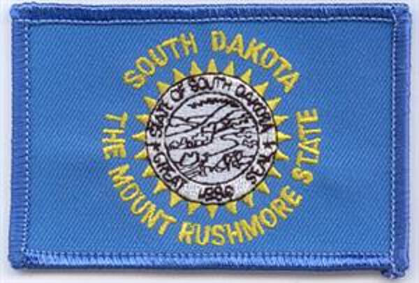 Flaggenaufnäher South Dakota
