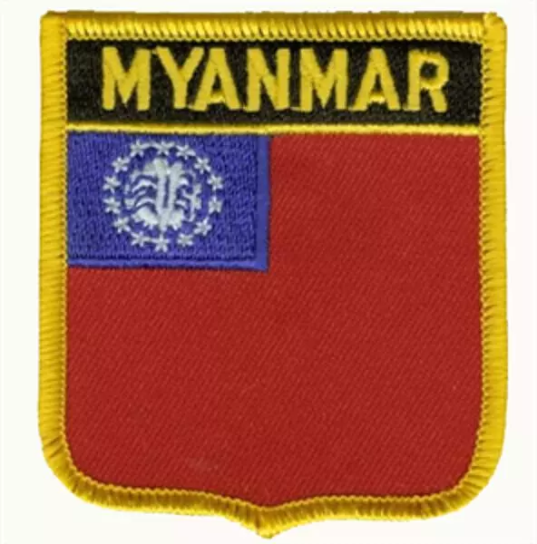 Wappenaufnäher Myanmar bis 2010