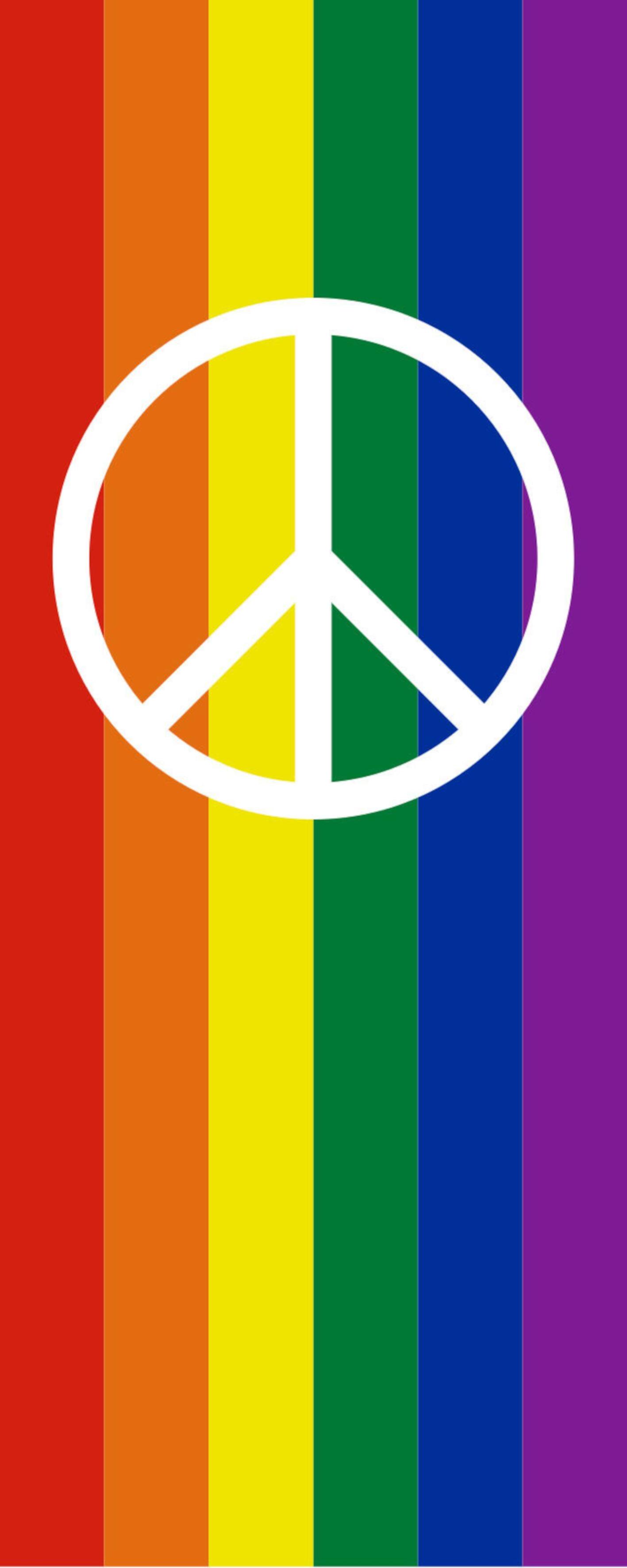 Flagge Regenbogen PEACE  Zeichen