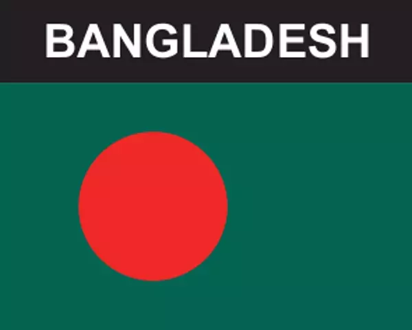 Flaggenaufkleber Bangladesch