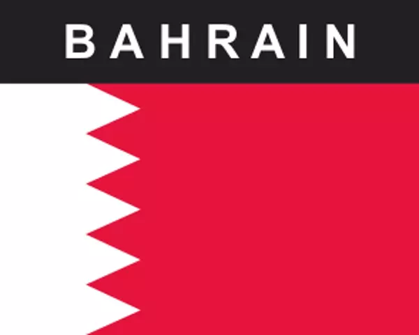 Flaggenaufkleber Bahrain