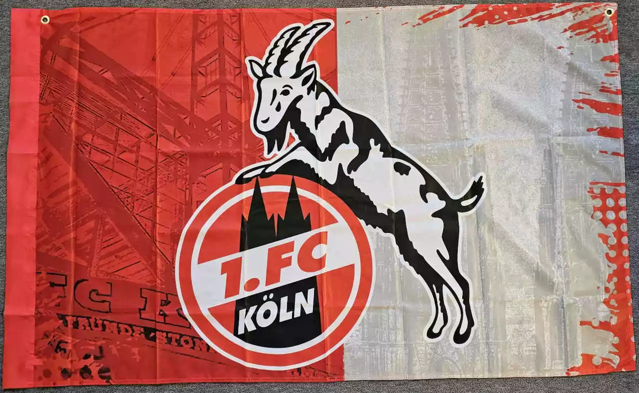 1. FC Köln Zimmerflagge Graffiti