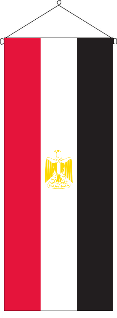 Flaggenbanner Ägypten 120 g/m² Hochformat