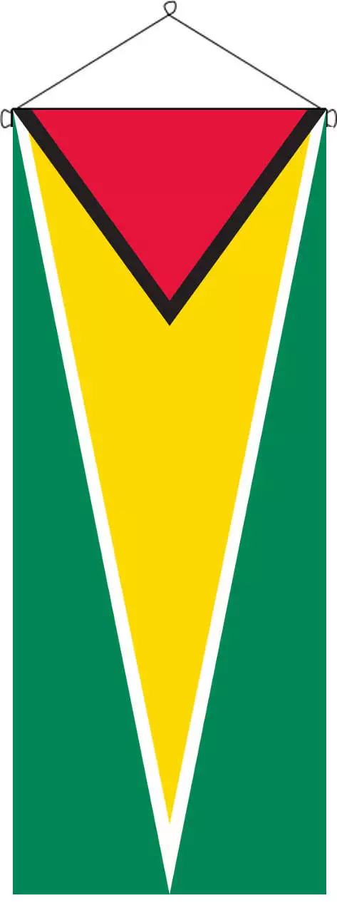 Flaggenbanner Guyana
