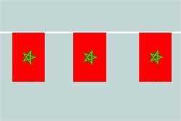 Flaggenkette Marokko