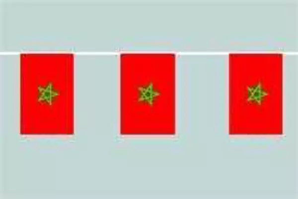 Flaggenkette Marokko