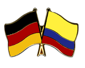 Freundschaftspin Deutschland Kolumbien