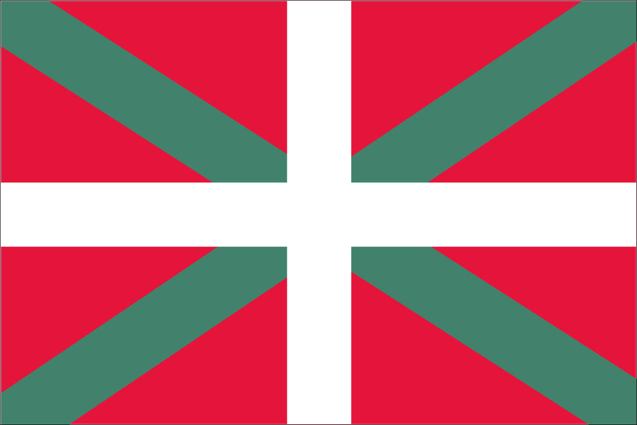 Flagge Baskenland 120 g/m² Querformat