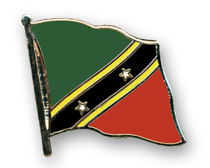 Flaggenpin St. Kitts und Nevis
