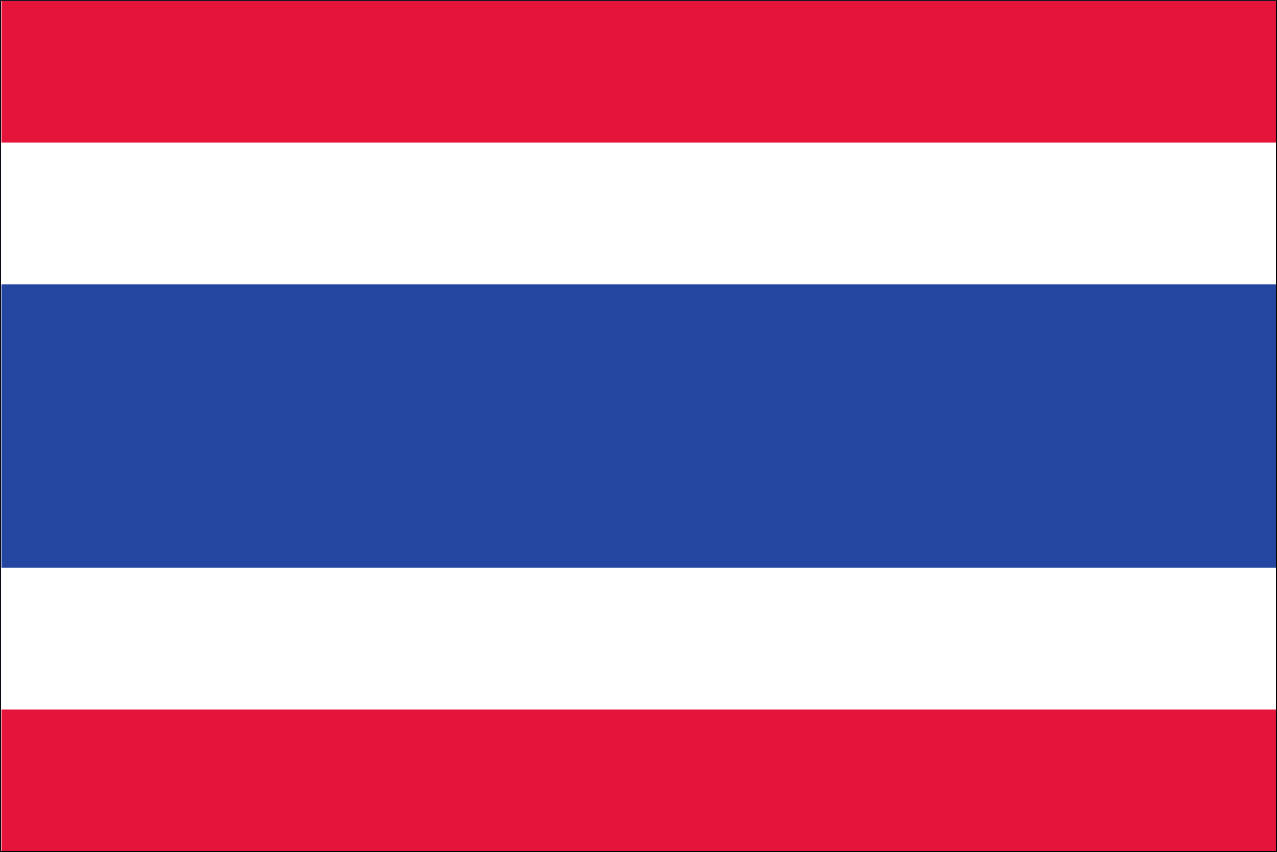 Fahne Flagge Thailand 20 x 30 cm Bootsflagge Premiumqualität 