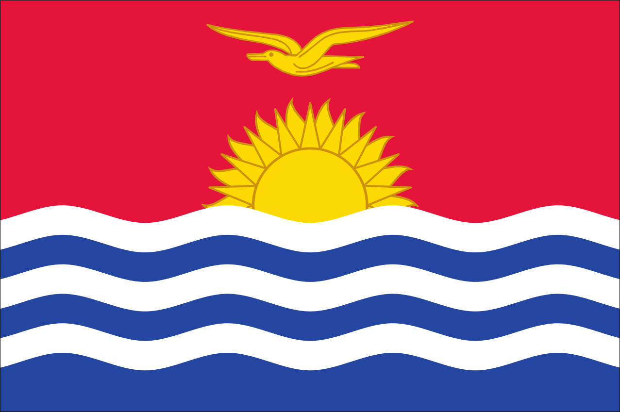 Fahne Flagge Kiribati 30 x 45 cm