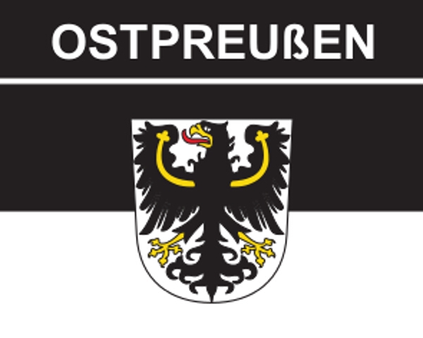 Flaggenaufkleber Ostpreußen