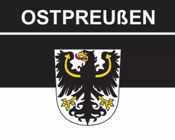 Flaggenaufkleber Ostpreußen