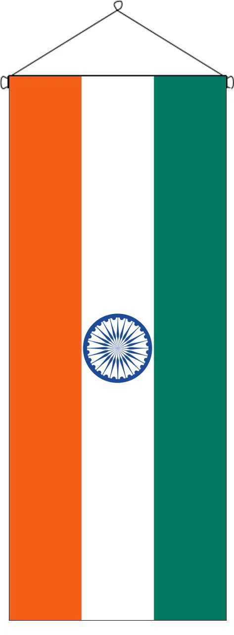 Flaggenbanner Indien