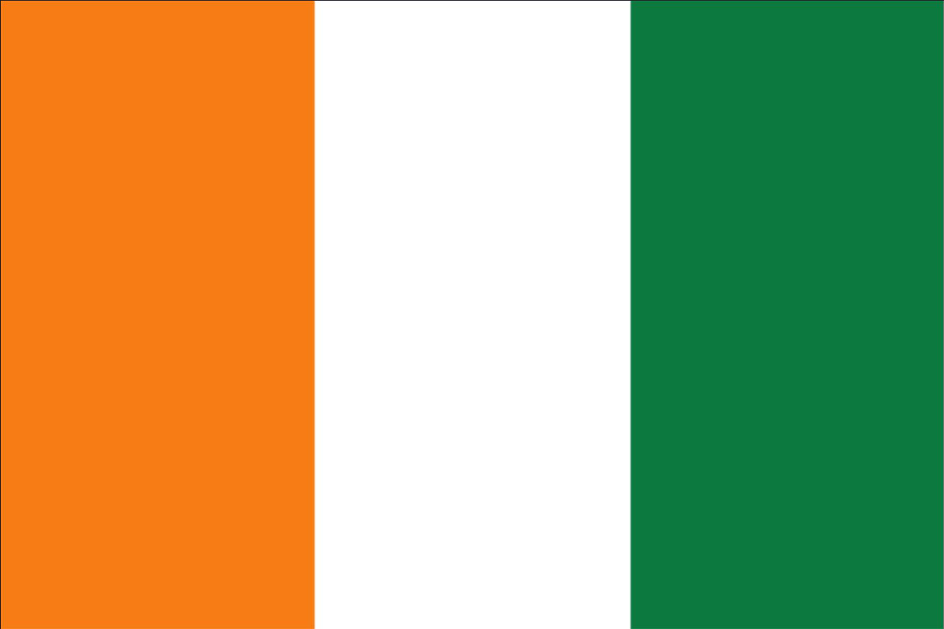 Fahne Flagge Elfenbeinküste 30 x 45 cm