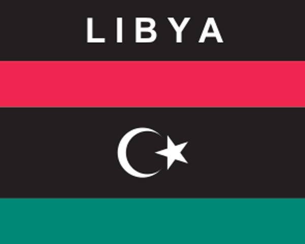 Flaggenaufkleber Libien