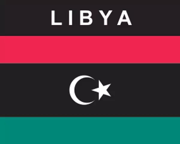 Flaggenaufkleber Libien