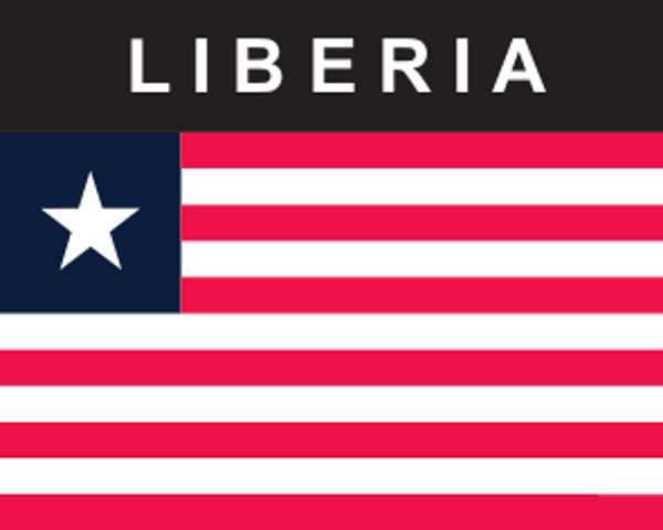 Flaggenaufkleber Liberia