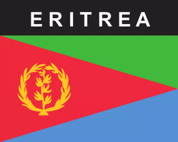 Flaggenaufkleber Eritrea
