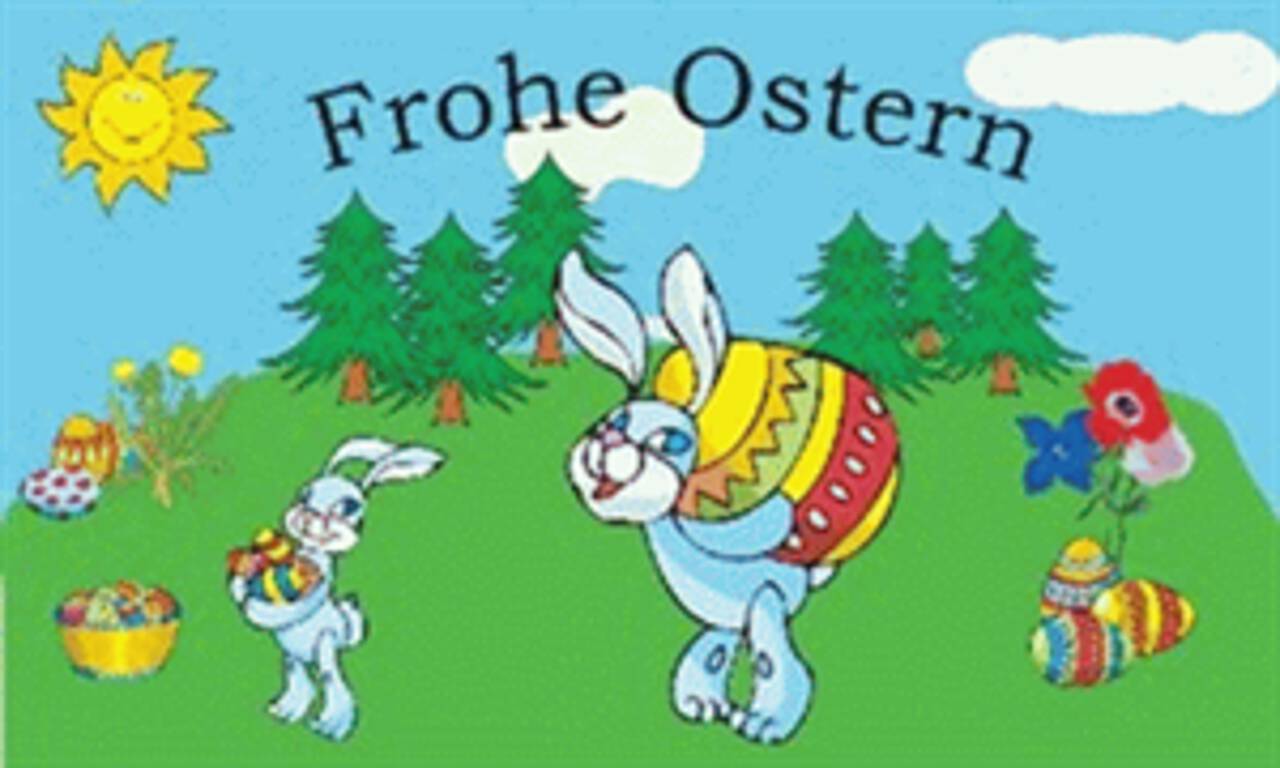 Flagge Frohe Ostern 4