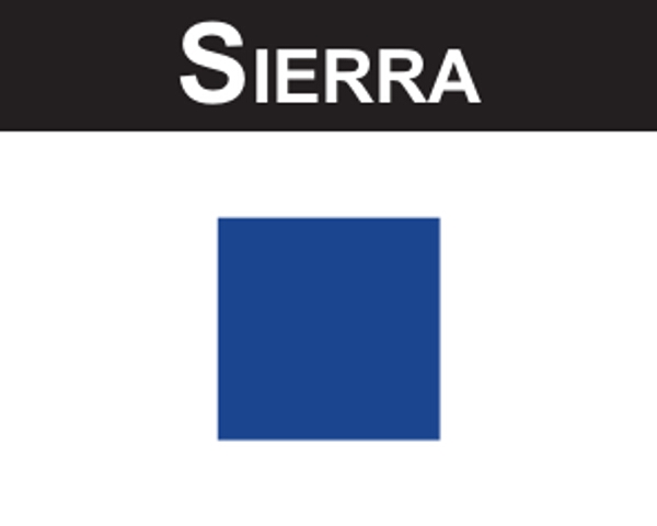 Flaggenaufkleber Sierra