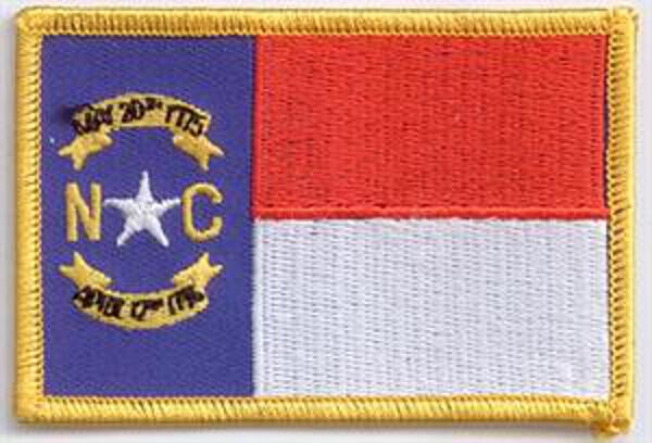 Flaggenaufnäher North Carolina