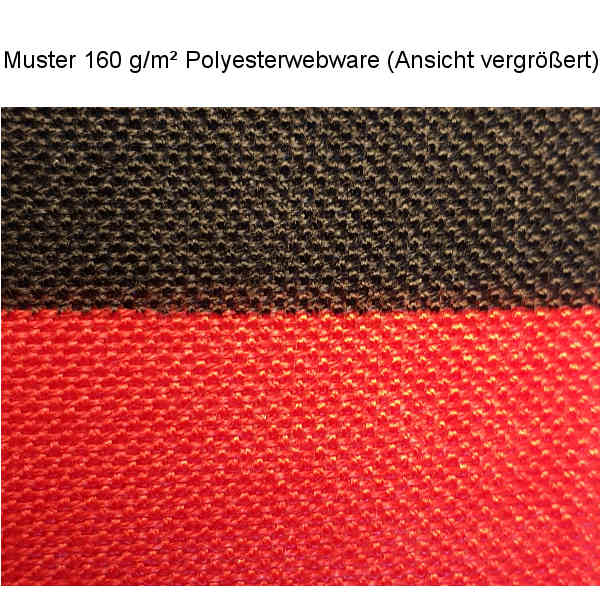 Muster eines Flaggenstoffes aus Polyesterwebware 160 g/m²