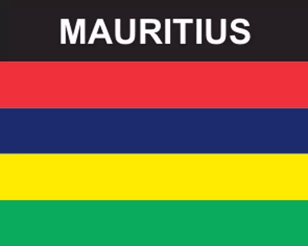 Flaggenaufkleber Mauritius