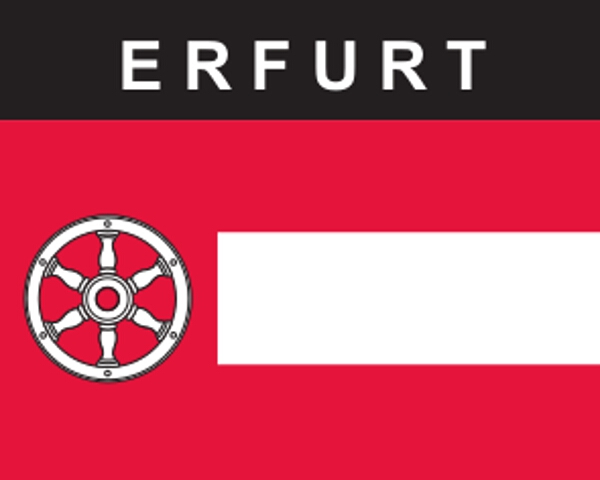 Flaggenaufkleber Erfurt