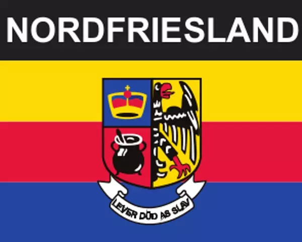 Flaggenaufkleber Nordfriesland