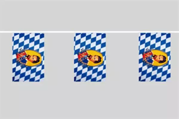 Flaggenkette Bayern König Ludwig