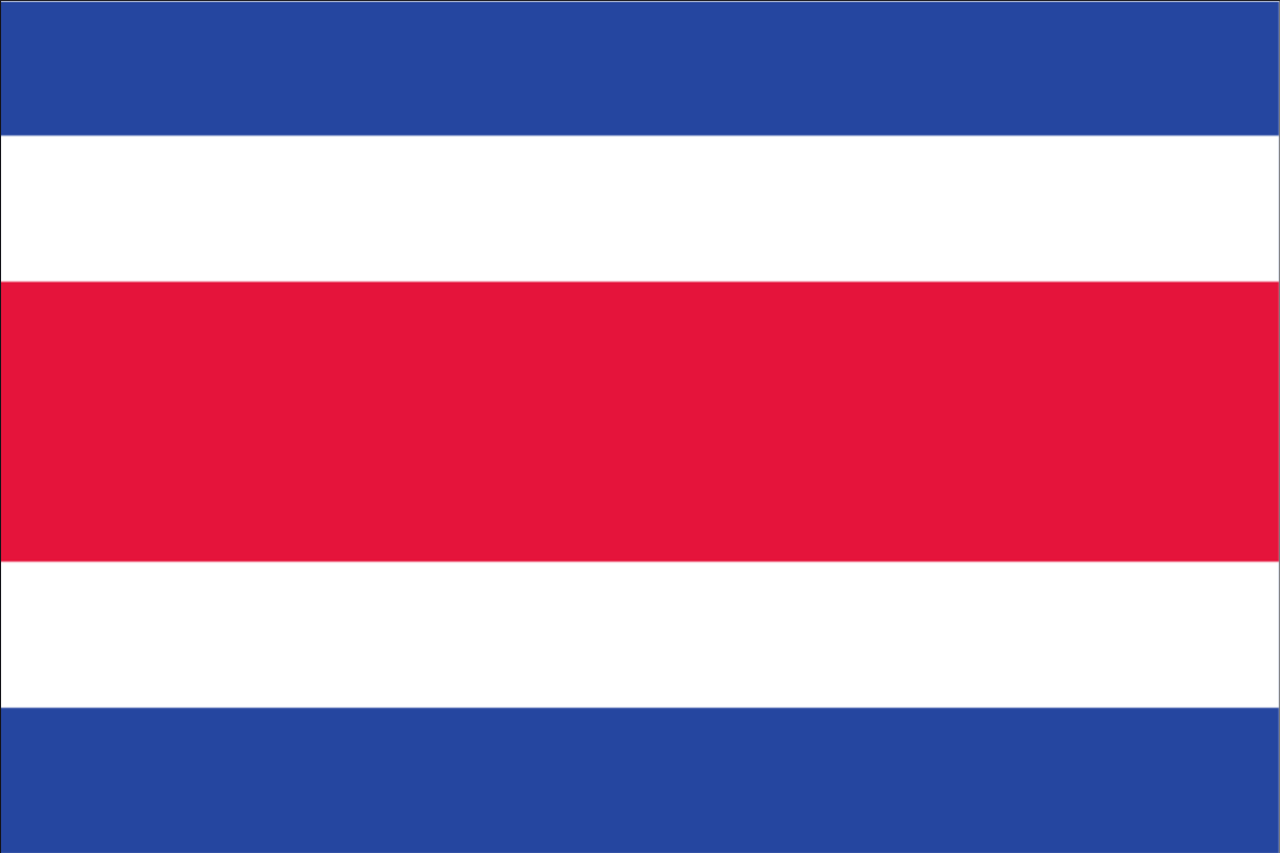 Flagge Costa Rica 110 g/m² Querformat