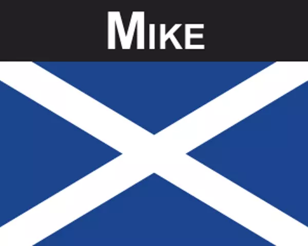 Flaggenaufkleber Mike
