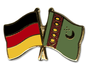Freundschaftspin Deutschland Turkmenistan