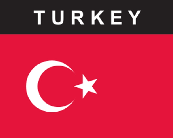 Flaggenaufkleber Türkei