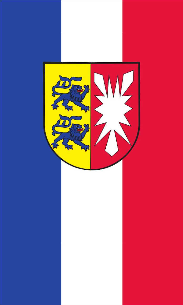 Tischbanner Schleswig-Holstein mit Wappen