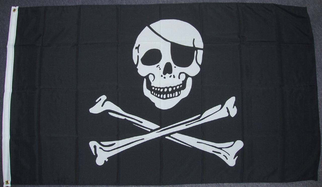 Flagge Pirat 80 g/m²