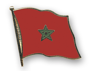 Flaggenpin Marokko