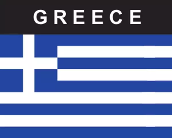 Flaggenaufkleber Griechenland