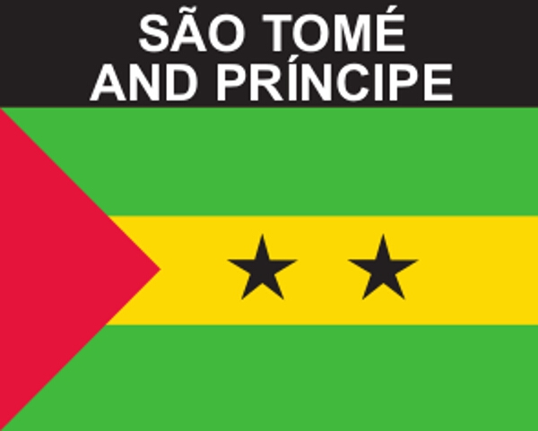 Flaggenaufkleber Sao Tome und Principe