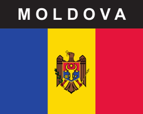 Flaggenaufkleber Moldawien