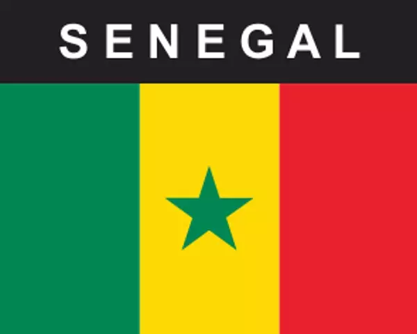 Flaggenaufkleber Senegal