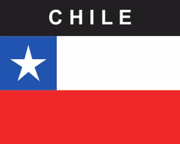 Flaggenaufkleber Chile