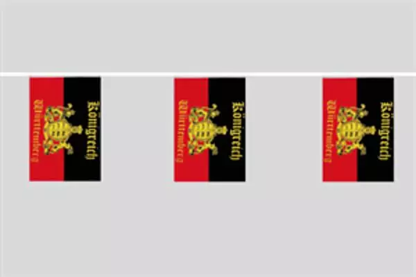 Flaggenkette Königreich Württemberg