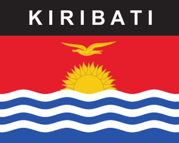Flaggenaufkleber Kiribati