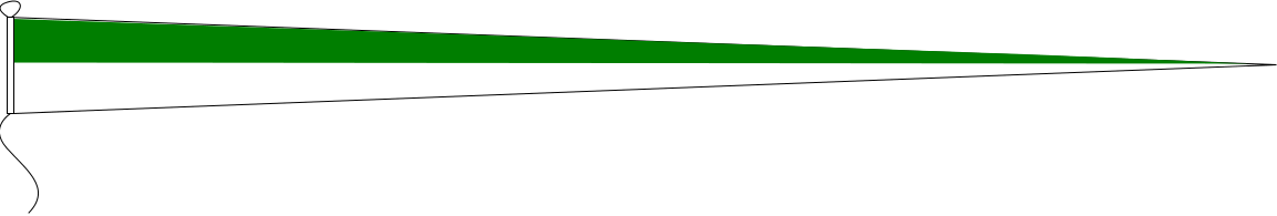 Langwimpel Schützenfest grün/weiß Wimpel Fahne Flagge 30x150 cm mit 2 Ösen 