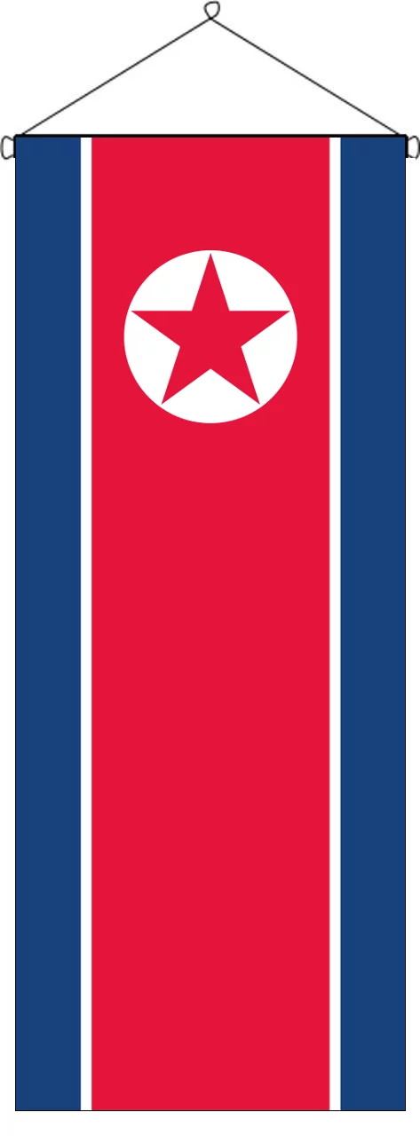 Flaggenbanner Nordkorea