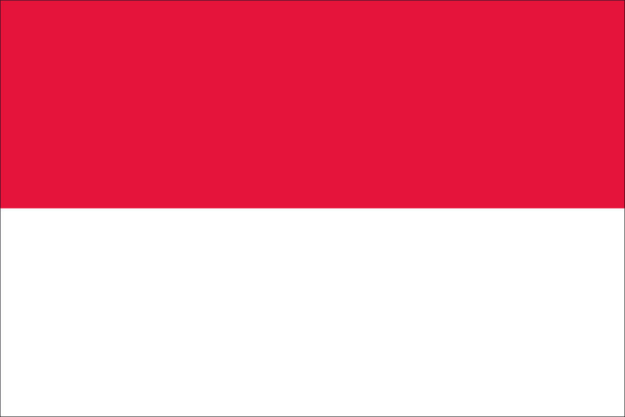 Flagge Indonesien 80 g/m² ca. 30 x 45 cm
