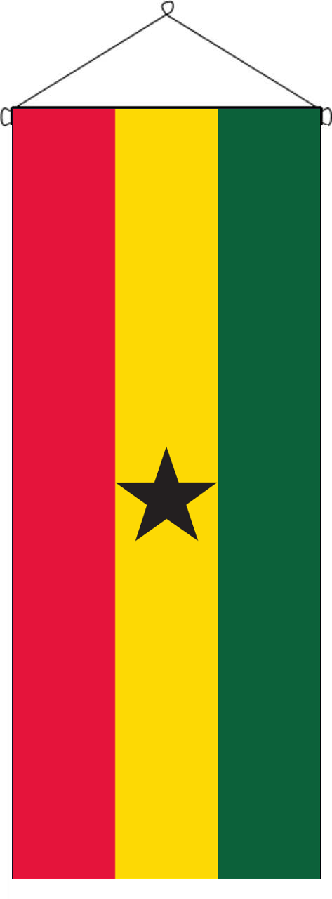 Flaggenbanner Ghana